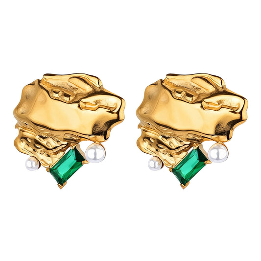 Emerald Muse Studs